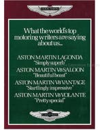 1982 ASTON MARTIN V8 SALOON | VANTAGE | VOLANTE BROCHURE