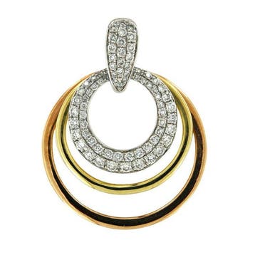 Pendentif - 14 carats Or jaune, Or blanc, Or rose - 0.72ct.