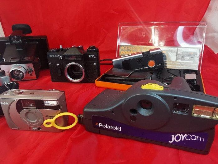 Rollei, Zenit, Kodak, Polaroid, Agfa Lotto vintage — 6, Audio, Tv en Foto, Fotocamera's Analoog