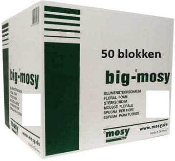 Aanbieding steekschuim big mosy 50 grote blokken / doos50 23