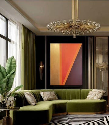 Lyora Art - COLOR FIELD FLOW No. 110 Silent Fire – (XL)