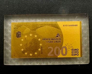 Duitsland. Gold Bar ND 1/500 Oz , 200 euro , oro (.999)