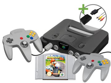 Nintendo 64 Starter Pack - Mario Kart 64 Double Controllers, Verzenden