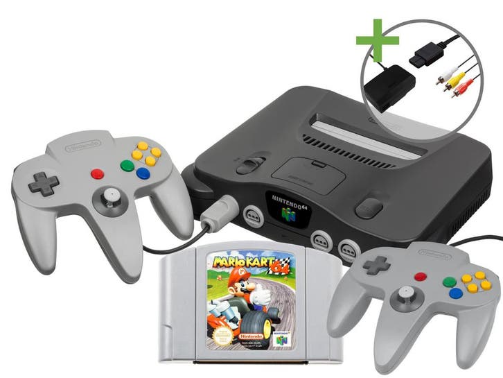 Nintendo 64 Starter Pack - Mario Kart 64 Double Controllers, Consoles de jeu & Jeux vidéo, Consoles de jeu | Nintendo 64, Envoi
