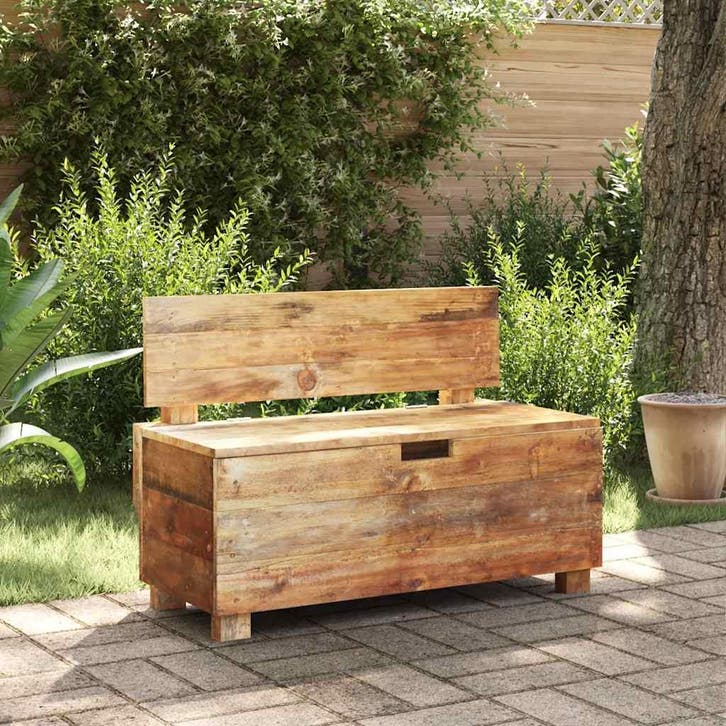 vidaXL Bank 86x40x60 cm massief mahoniehout, Huis en Inrichting, Overige Huis en Inrichting, Nieuw, Verzenden