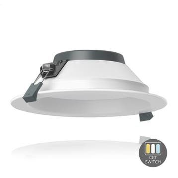 LED Downlight 3000K, 4000K of 5000K CCT-Switch 13W IP22 Wit, Huis en Inrichting, Verzenden, Nieuw