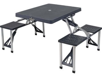 Bo-Camp - Picknicktafel Basic - Stevig - Inklapbaar, Caravans en Kamperen, Verzenden, Zo goed als nieuw