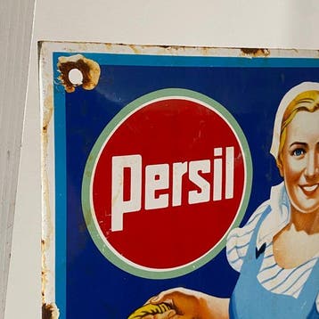 Persil - Emaille plaat - 30x20cm - Gemaakt van een dikke