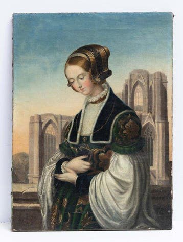 Louis Ammy Blanc (1810-1885), Kring van - Die Kirchgängerin