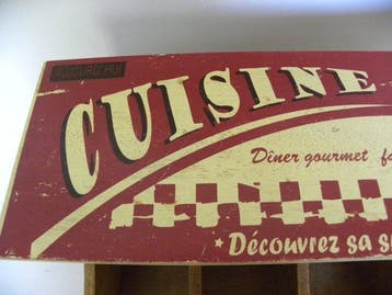 Vintage Bak - Hout, Paint - 1960-1970 - Franse Kitchen