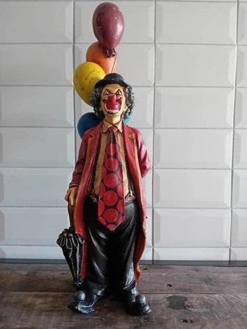 Statue, Jun Asilo Clown - 60 cm - Résine - 1980