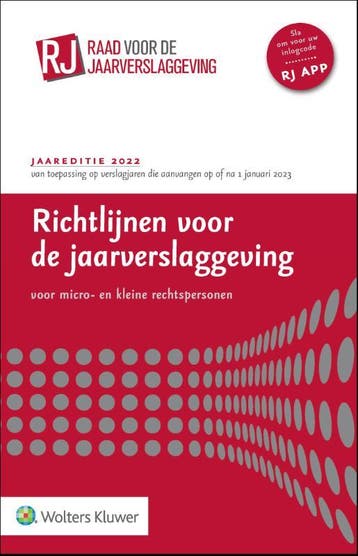 Richtlijnen voor de jaarverslaggeving voor micro- en kleine, Boeken, Verzenden, Zo goed als nieuw