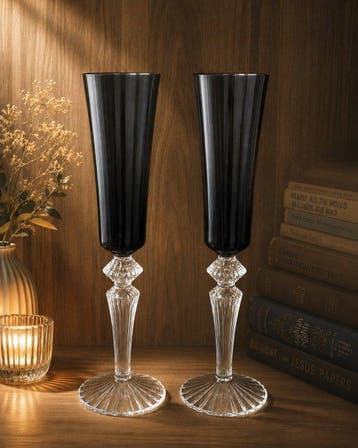 Baccarat - Flûte à champagne (2) - Cristal