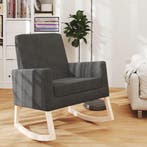 vidaXL Schommelstoel stof donkergrijs, Huis en Inrichting, Stoelen, Verzenden, Nieuw