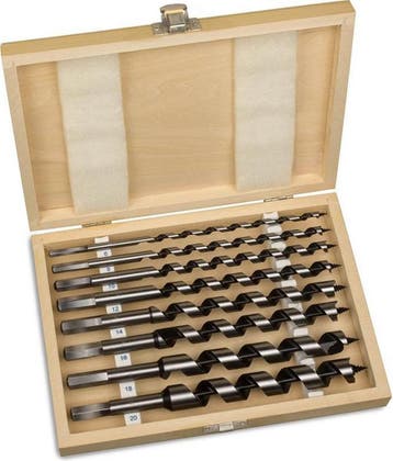 Spiraalboorset - 8 stuks - 23 cm lang - houtboor - met, Doe-het-zelf en Bouw, Verzenden, Nieuw