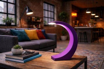 Alinea - Lampe de table - Type 21233086 « Purple Half Moon