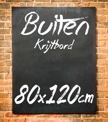 Krijtbord Buiten 80x120 cm Verticaal en Horizontaal, Verzenden, Nieuw