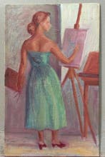 Italiaanse school (XX) - La pittrice