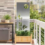 vidaXL Tuin Privacy Scherm Fretwerk Zilver 50 x 140 cm, Collections, Posters & Affiches, Verzenden