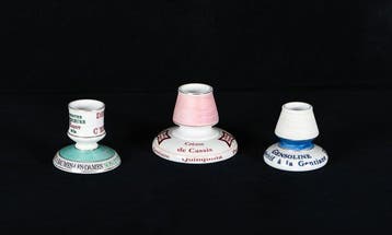 Prachtige set van 5 antieke porseleinen Bistro Pyramides /, Nieuw