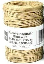 Bindwire papierdraad naturel 205 meter