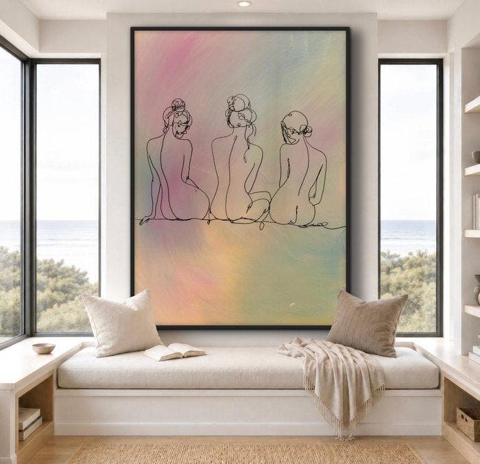 LEO VAREK - SOFT CONNECTION - XXL, Antiquités & Art, Art | Peinture | Moderne