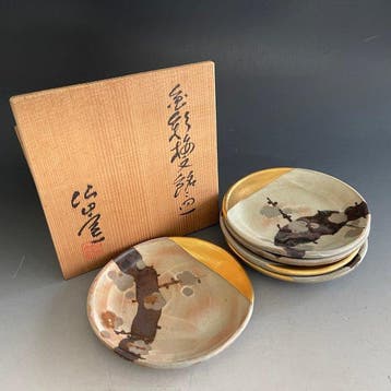 Hidetake Ando / Senzan Kiln - Assiette (5) - Cherry Blossom, Antiquités & Art