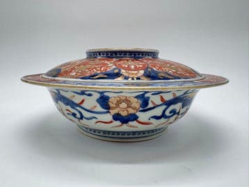Kutani yaki bowl  - Dia: 31.5cm - Kom - Hand-painted, Antiek en Kunst