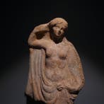 Oud-Grieks, Hellenistisch Terracotta Tanagra-godinfiguur. 19
