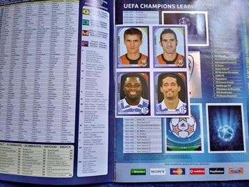2007/08 Panini UEFA Champions League Foil, Inclut le bon de