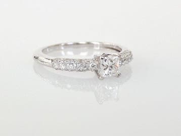 Bague de fiançailles - 18 carats Or blanc - 0.57ct. tw., Bijoux, Sacs & Beauté