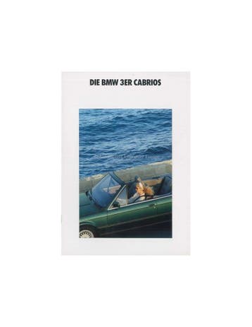 1990 BMW 3 SERIE CABRIO BROCHURE DUITS