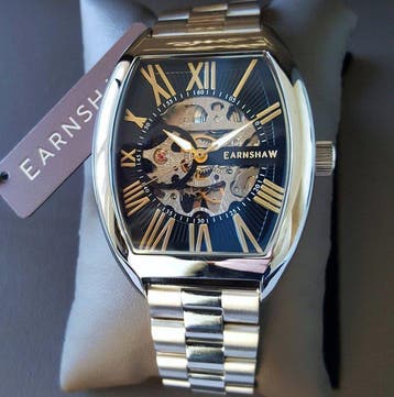 Thomas Earnshaw - Automatic - Tonneau - Skeleton - Gold -, Nieuw