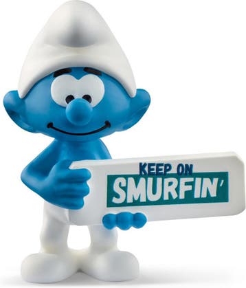 De Smurfen PVC Beeldje Keep on Smurfin 6 cm, Ophalen of Verzenden, Nieuw