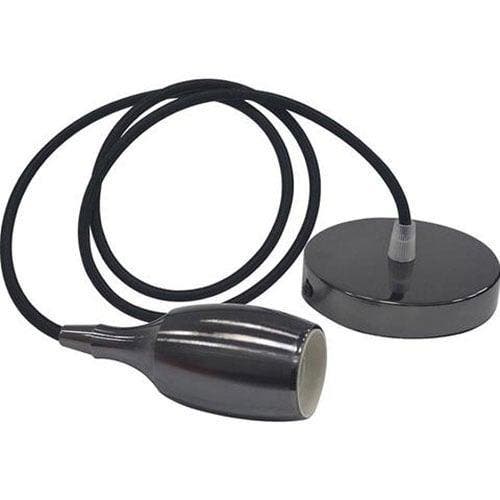 Industriële LED Hanglamp Woby - Ronde Zwarte LED Hanglamp me, Huis en Inrichting, Lampen | Hanglampen, Nieuw, Verzenden