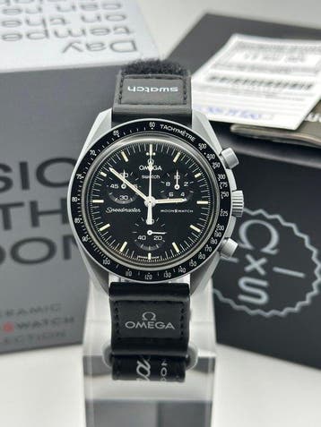 Omega x Swatch - MoonSwatch - Mission to the Moon - Sans, Handtassen en Accessoires, Horloges | Heren, Nieuw