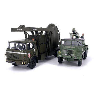 French Military Berliet Diecast Truck Set (2 Pieces) 1:43 -, Kinderen en Baby's, Nieuw