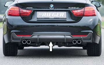 Rieger diffuser | geschikt voor BMW 4-Serie F32 / F33 / F36, Verzenden