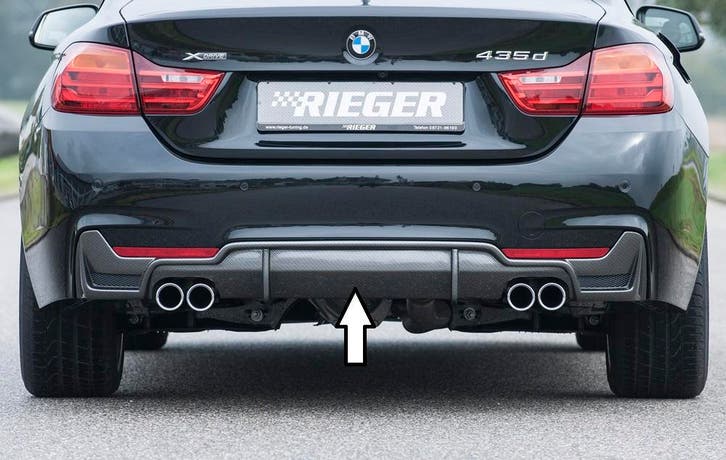 Rieger diffuser | geschikt voor BMW 4-Serie F32 / F33 / F36, Auto diversen, Tuning en Styling, Verzenden