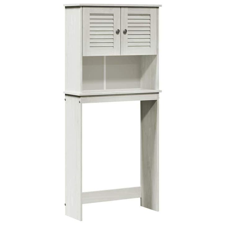Wasmachinekast Grenen wit -73% korting! Retour deal., Huis en Inrichting, Badkamer | Badkamermeubels, 25 tot 50 cm, Gebruikt, Overige typen
