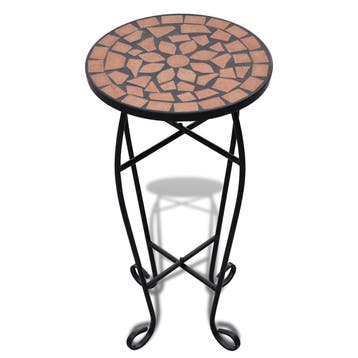 vidaXL Bijzeltafel mozaïek terracottakleurig, Verzenden, Nieuw