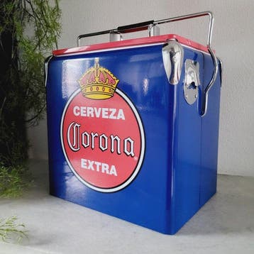 Corona Beer S.A. - Reclamebord - Koelbox - Metaal &