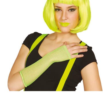 Visnet Handschoenen Neon Geel 26cm, Verzenden