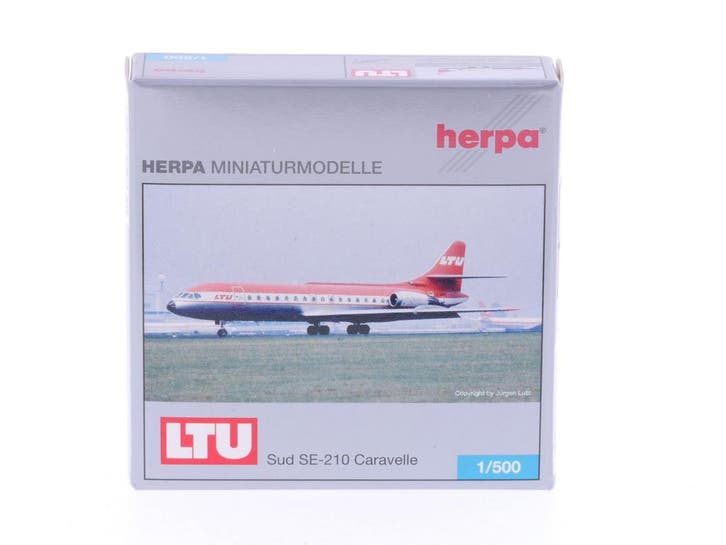 Schaal 1:500 Herpa 505321 LTU International Airways Sud S..., Hobby & Loisirs créatifs, Modélisme | Avions & Hélicoptères, Enlèvement ou Envoi