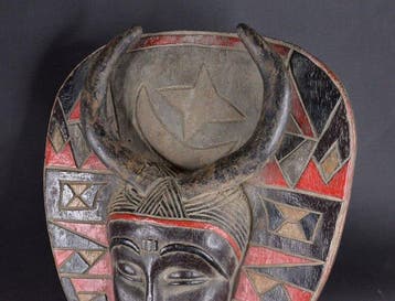 vreugdemasker - Yaure - Ivoorkust, Antiquités & Art