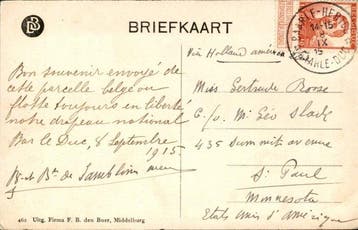 België - het Koningshuis - Ansichtkaart (140) - 1900-1999, Gelopen