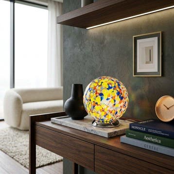 Plafondlamp - Glas - D20-tafellamp zonder reserveprijs.
