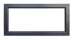 PVC raam vast b150xh50 cm antraciet, Gevelraam of Ruit, Minder dan 80 cm, Nieuw, Ophalen of Verzenden