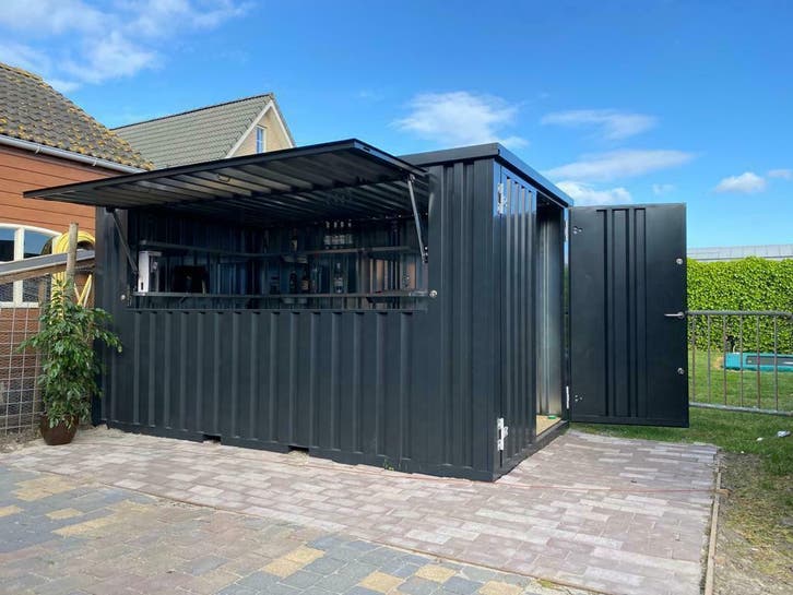 buiten bar voor op uw terras? Zelfbouwcontainer Bestel snel!, Doe-het-zelf en Bouw, Containers, Ophalen