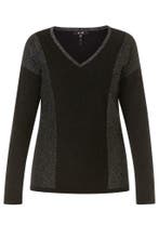 Trui Yesta zwart met glans breisel maat 50, Verzenden, Nieuw